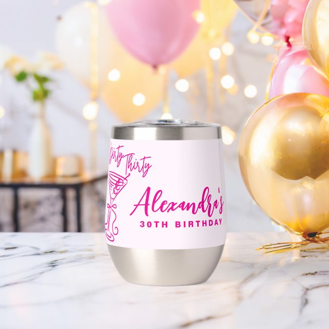 Trendy Pink Dirty Trente 30e anniversaire (Enterrement de vie de garçon (pivoté))