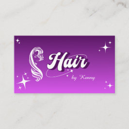 Trendy Pink Hair Stylist Niedlich Moderner Salon Visitenkarte
