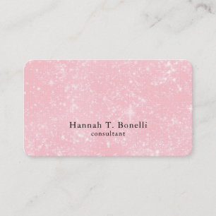 Trendy Pink Schlicht kreativ Modern Feminine Visitenkarte
