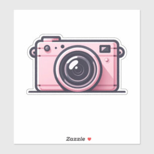 Trendy Pink Snapshot Shoot Kamera Fotografie  Aufkleber