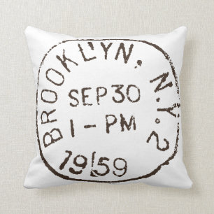 trendy Porto Vintages Brooklyn nyc New York City Kissen