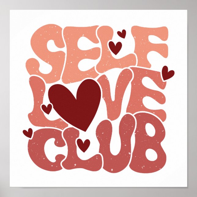 Trendy Positive Affirmation Aesthetic Quote Poster (Vorne)