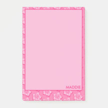 Trendy Preppy Pink Tropical Floral 