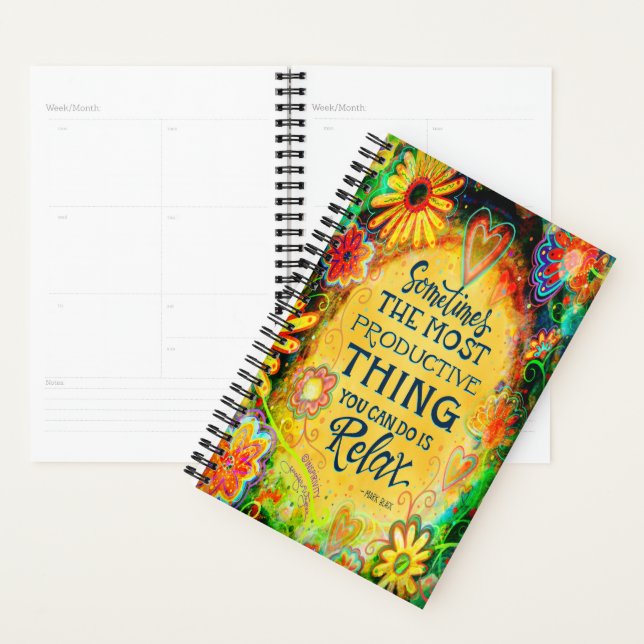 Trendy Pretty Relax Citation Inspirationnelle Amus (Devant avec enveloppe)