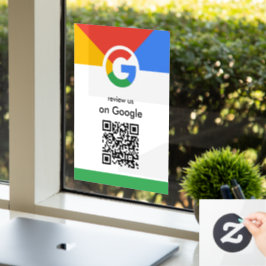 Trendy Professioneller Scan-to-Review Google-QR-Co Fensteraufkleber