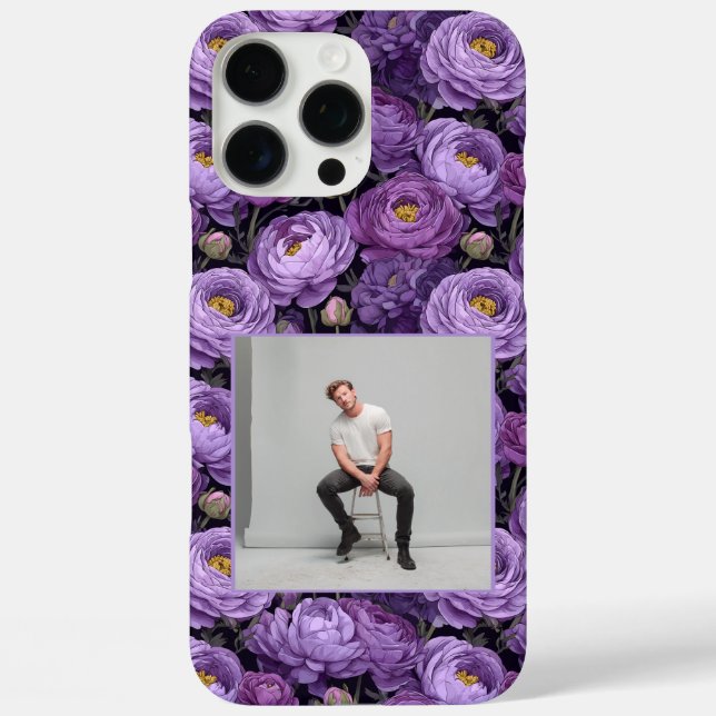 Trendy Promotion Gift Ranunculus Floral Custom  iPhone 16 Pro Max Hülle (Rückseite)