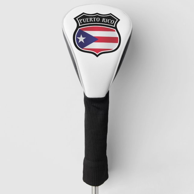Trendy Puerto Rico Flag National Symbol Golf Headcover (Vorderseite)