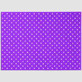 Trendy Purple With Irregular White Polka Dots Seidenpapier