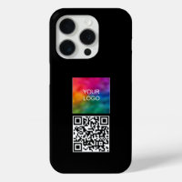 Trendy QR Code Hochladen der Logo-Vorlage Elegante