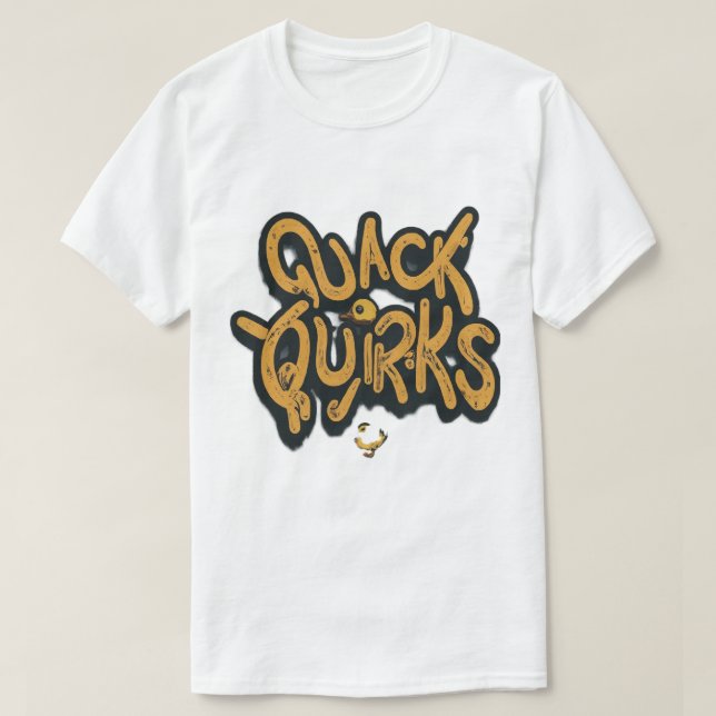 Trendy "Quack Quirks" T - Shirt (Design vorne)