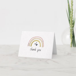 Trendy Rainbow Dankeschön Karte