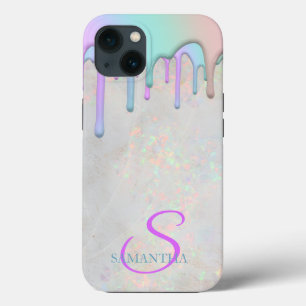 Trendy Rainbow Tropfens Holographic Opal Case-Mate iPhone Hülle