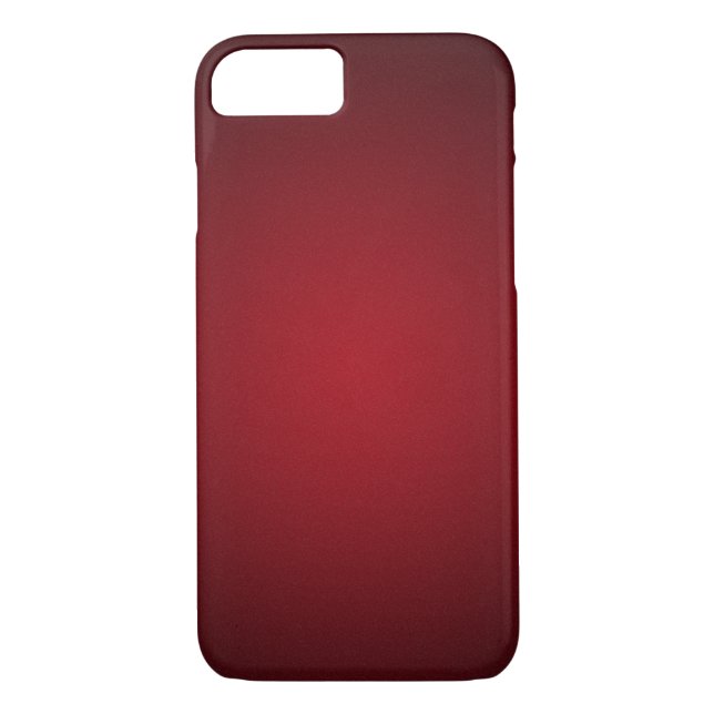 Trendy Red-Black Grainy Vignette Case-Mate iPhone Hülle (Rückseite)