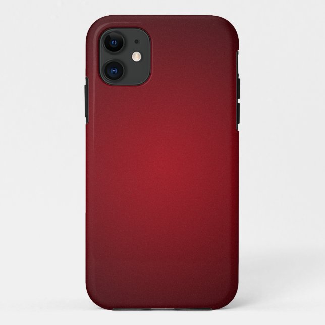 Trendy Red-Black Grainy Vignette Case-Mate iPhone Hülle (Rückseite)
