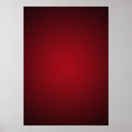Trendy Red-Black Grainy Vignette Poster