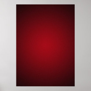 Trendy Red-Black Grainy Vignette Poster