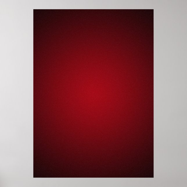 Trendy Red-Black Grainy Vignette Poster (Vorne)