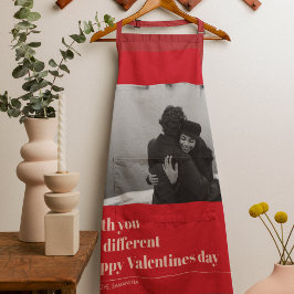 Trendy Red Quote und Foto | Valentines Gift Schürze