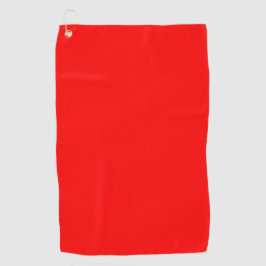 Trendy Red Solid Color Golfhandtuch