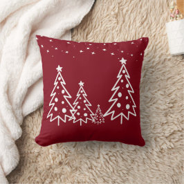 Trendy Red Throw Kissen für Weihnachten