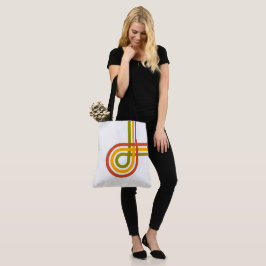 Trendy Retro Rainbow Stripes Tasche