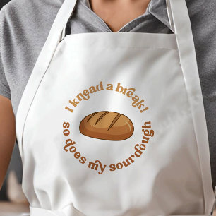 Trendy Retro Sourdough Brot Baker Funny Joke Lange Schürze