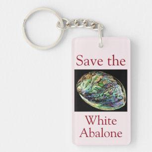 Trendy Rettete das White Abalone Zitat Schlüsselanhänger