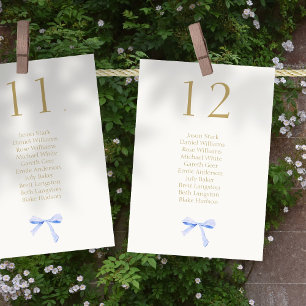 Trendy Ribbon Wedding Tischnummer & Seating