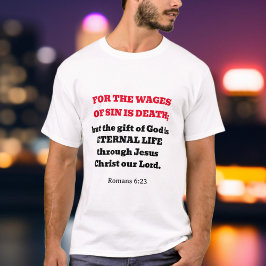 Trendy Romans 6:23 Evangelische Schrift Christlich T-Shirt