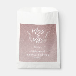 Trendy Rose Gold Miss an Mrs. Brautparty Geschenktütchen