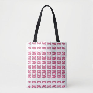 Trendy Rose Gold & White Tao Muster Tasche