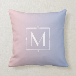 Trendy Rosen-Quarz-Rosaserenity-blaues mit Kissen
