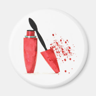 Trendy Rot des Make-upwimperntuschenmode-Glamours Magnet