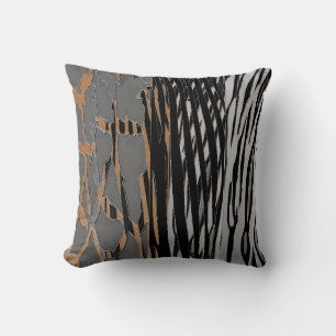 Trendy Rustic Animal Printed Zebra Stripe Pillow Kissen