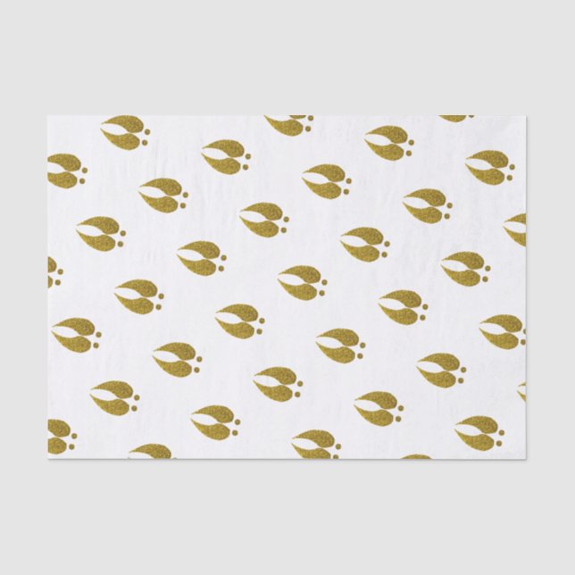 Trendy rustikale elegante seidenpapier (Vorderseite)