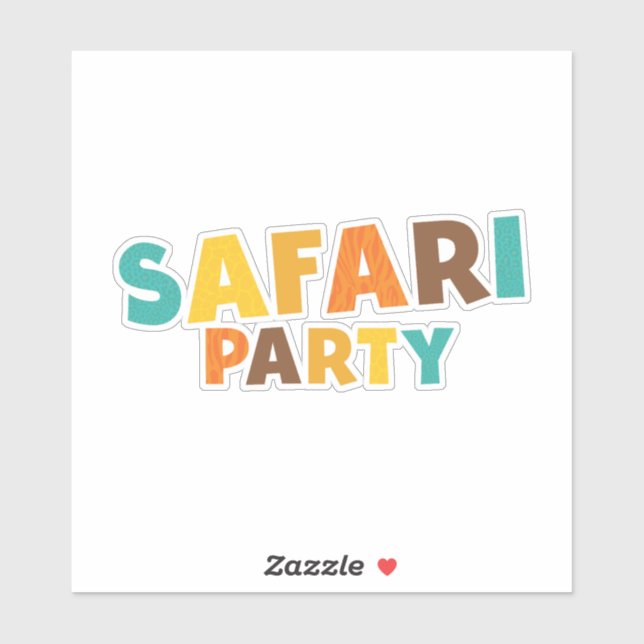 Trendy Safari Aufkleber (Blatt)