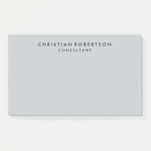 Trendy Saubere Einfache Graue Berater Geschäft Post-it Klebezettel