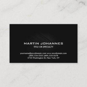 Trendy Schlichte Einfach-Business-Karte Visitenkarte