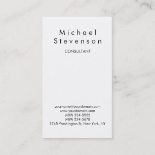 Trendy Schwarz-weiß Attraktive Charm Business Card Visitenkarte