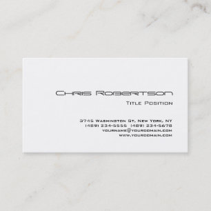 Trendy Schwarz-weiß Charming Business Card Visitenkarte