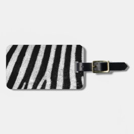 Trendy Schwarz-weiß Zebra Stripes Gepäckanhänger
