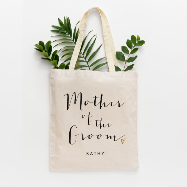 Trendy Script "Mother of the Groom" Tragetasche (Von Creator hochgeladen)