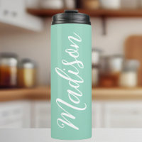 Trendy Seafoam Green Personalisiert Name