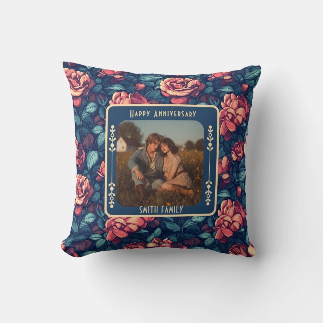 Trendy Sentimental 50. Hochzeitstag Kissen (Vorderseite)