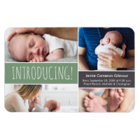 Trendy Shale Green stellt Baby-Fotos vor