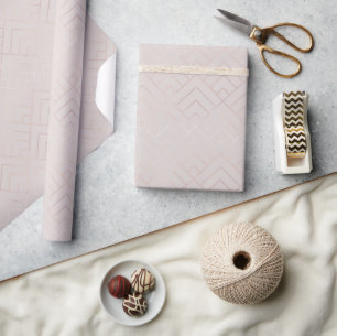 Trendy Shine geometrisches Muster Geschenkpapier
