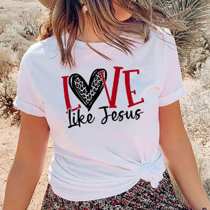Trendy Shirt, Christliches Shirt, Liebe wie Jesus T-Shirt