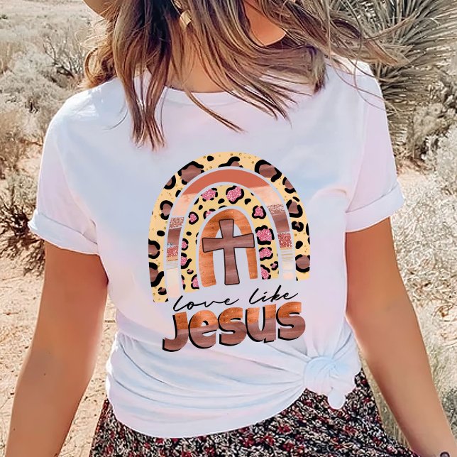 Trendy Shirt, Christliches Shirt, Liebe wie Jesus  T-Shirt (Von Creator hochgeladen)