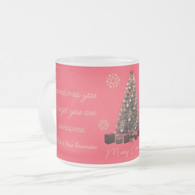 Trendy Sie sind Phantastisch frohe Weihnachten Mattglastasse (Vorderseite Links)
