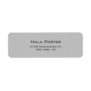 Trendy Silver Gray Schlicht Elegant Moderner Stil